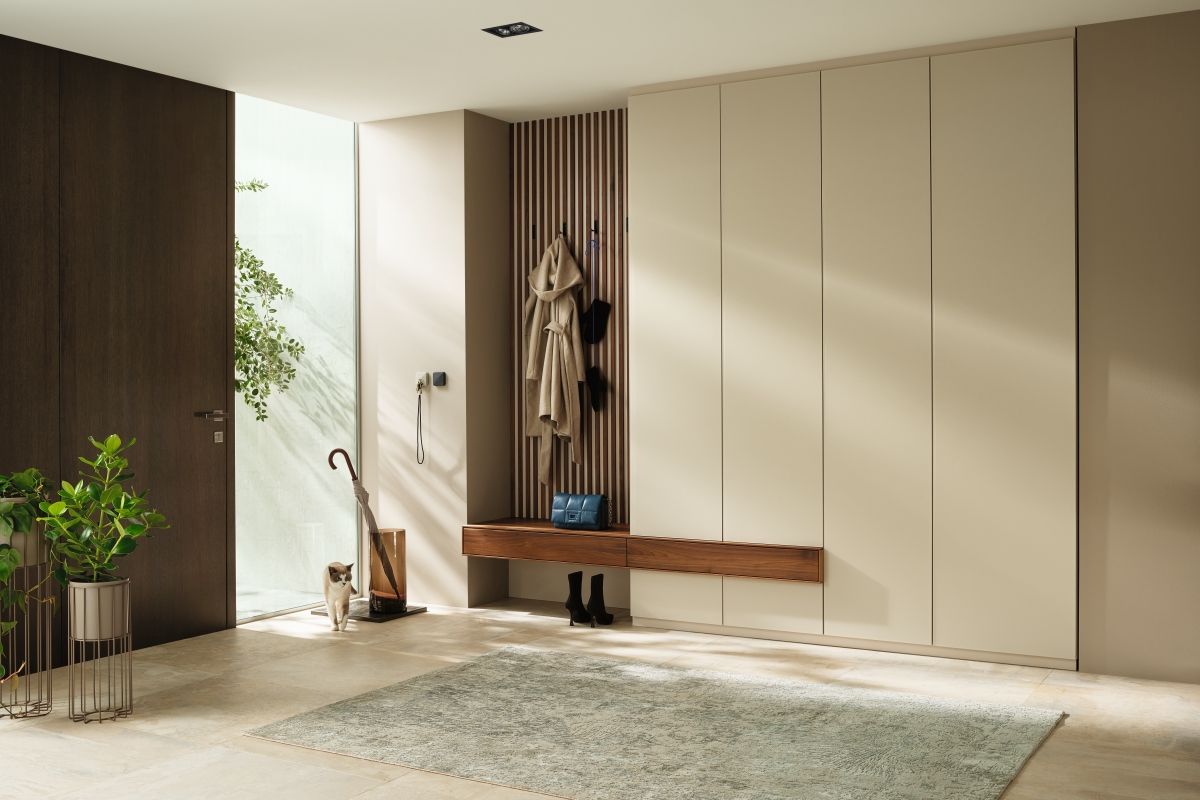 moderne Garderobe mit viel Stauraum Einbauschränke Flur